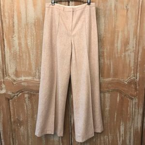 Elevenses Beige Wide Leg Pants, Size 10